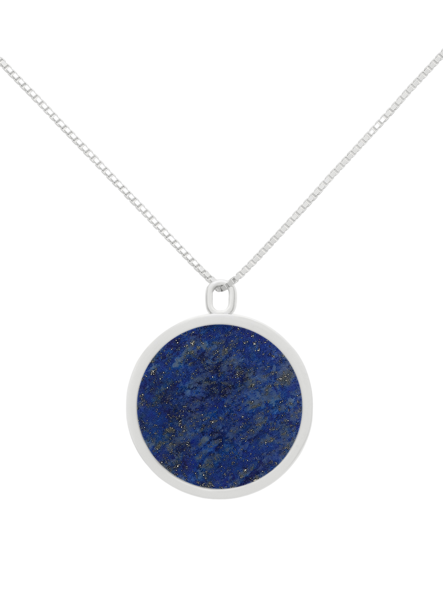 Satellite e-1027 necklace - lapis lazuli & sterling silver